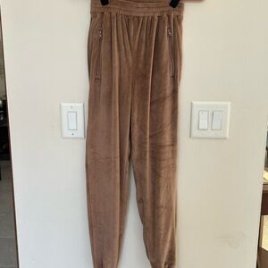 SKIMS Velour Joggers in Sienna